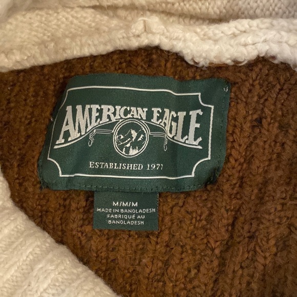 Unisex moose graphic hooded sweater kangaroo pocket Y2K American Eagle gorpcore - Picture 7 of 9